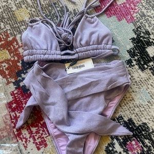 Montce Medium Full Bikini Set Lilac Sparkle